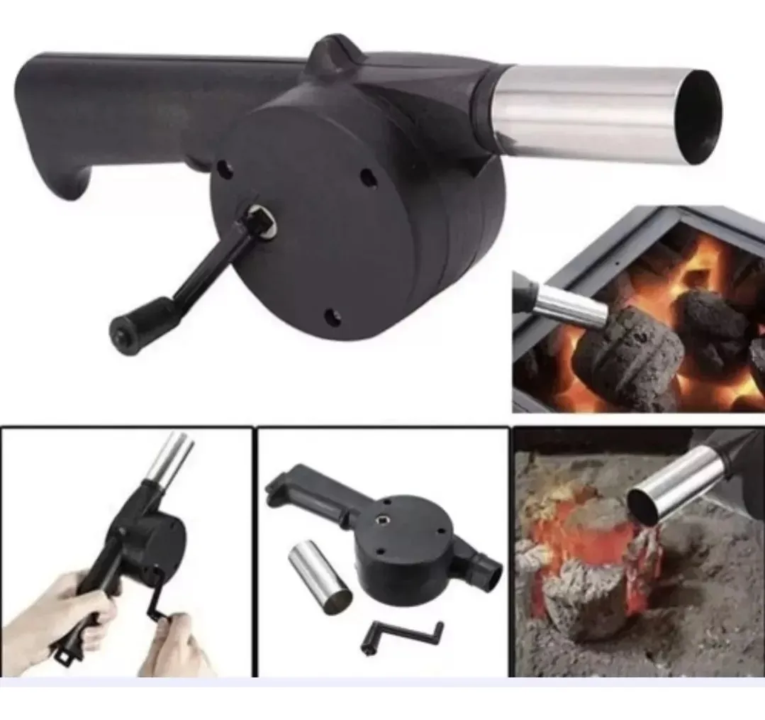 SOPLADOR DE CARBON CON MANIVELA BEEF MAKER PARRILLA ASADO - 4