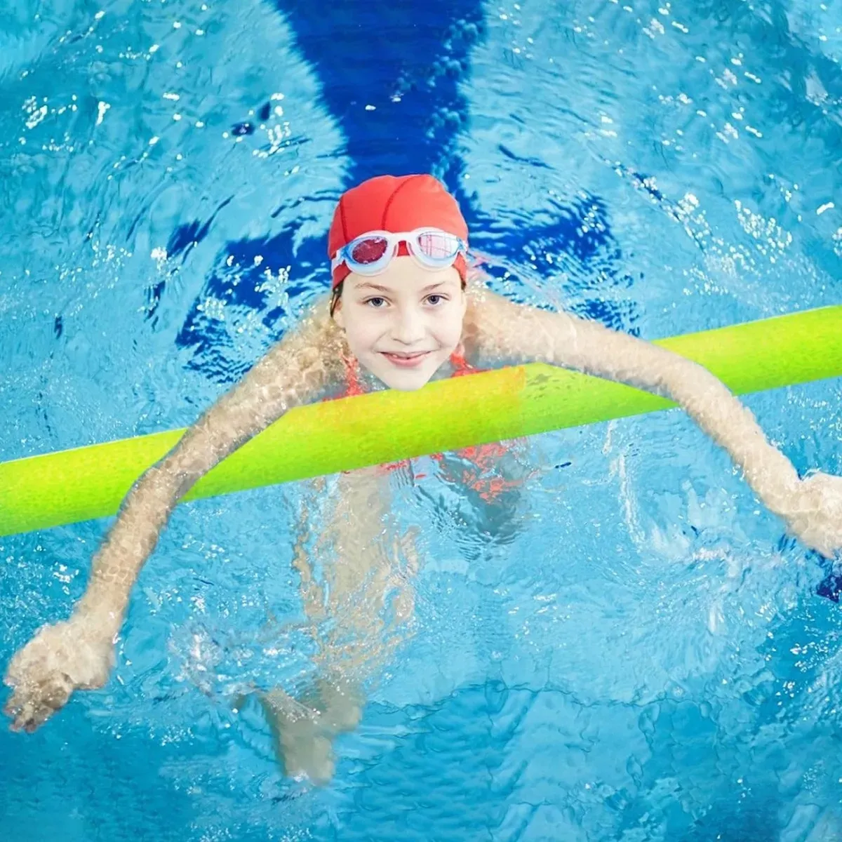 FIDEOS FLOTADORES DE ESPUMA PARA PISCINA PACK X 10 VERDE - 3