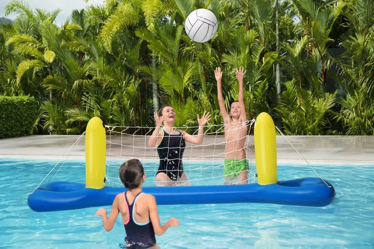 SET DE VOLEIBOL PISCINA INFLABLE BESTWAY PELOTA Y RED 2.25M - 3