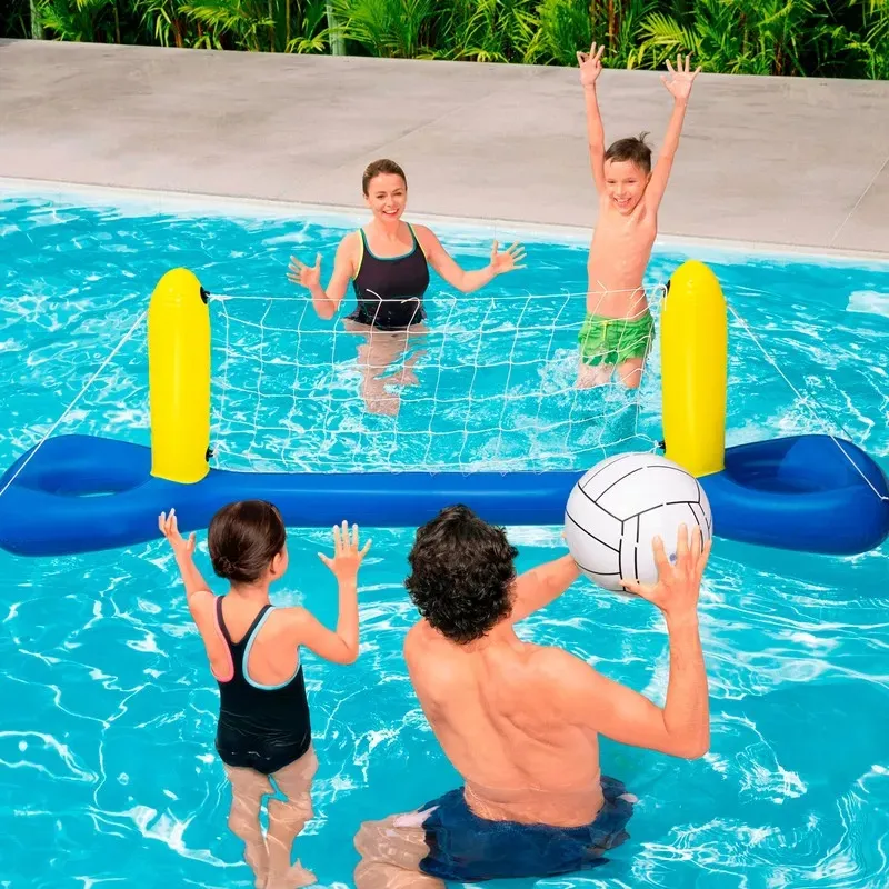 SET DE VOLEIBOL PISCINA INFLABLE BESTWAY PELOTA Y RED 2.25M - 4