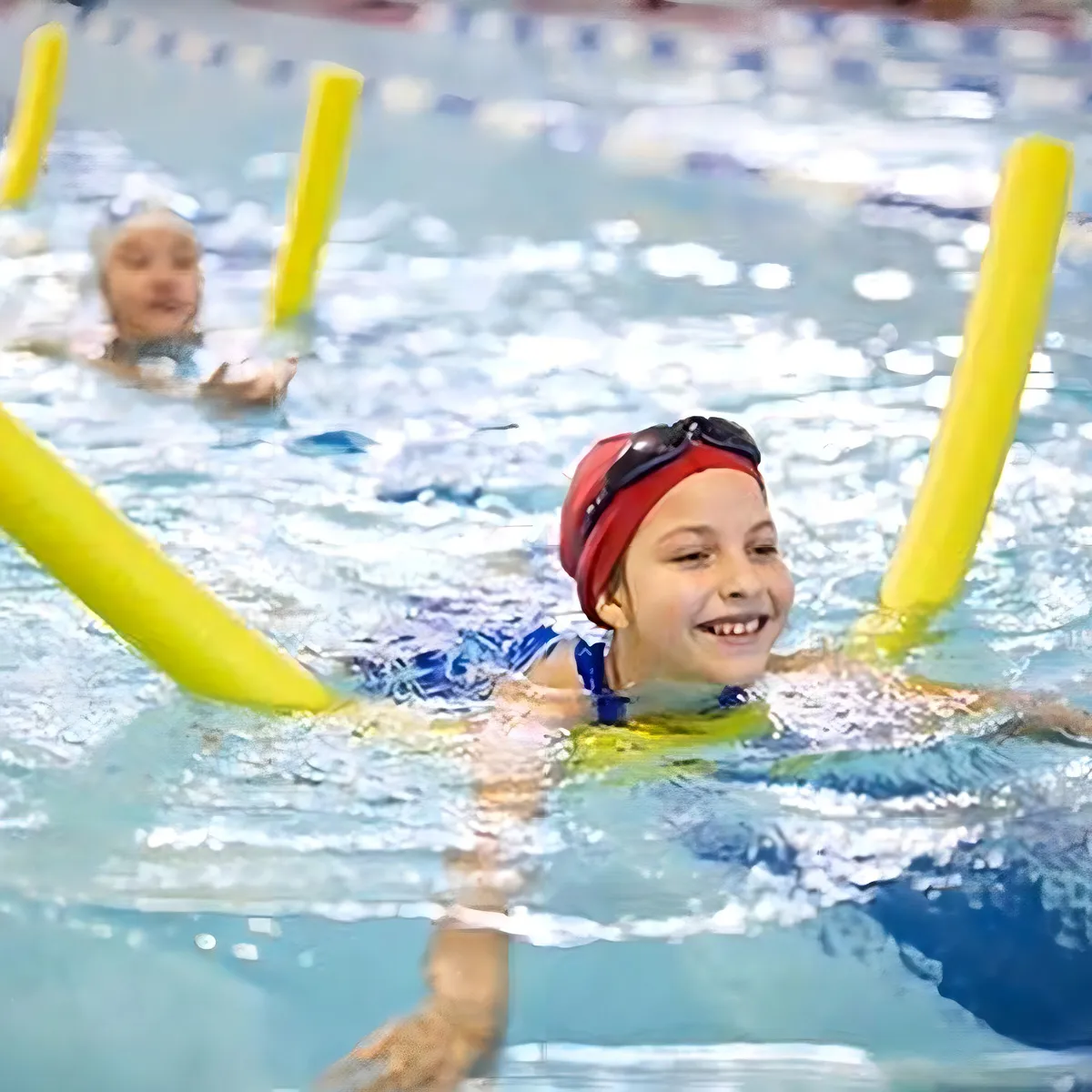 FIDEOS FLOTADORES DE ESPUMA TUBO IDEAL PARA PISCINA COLORES COLOR AMARILLO - 5