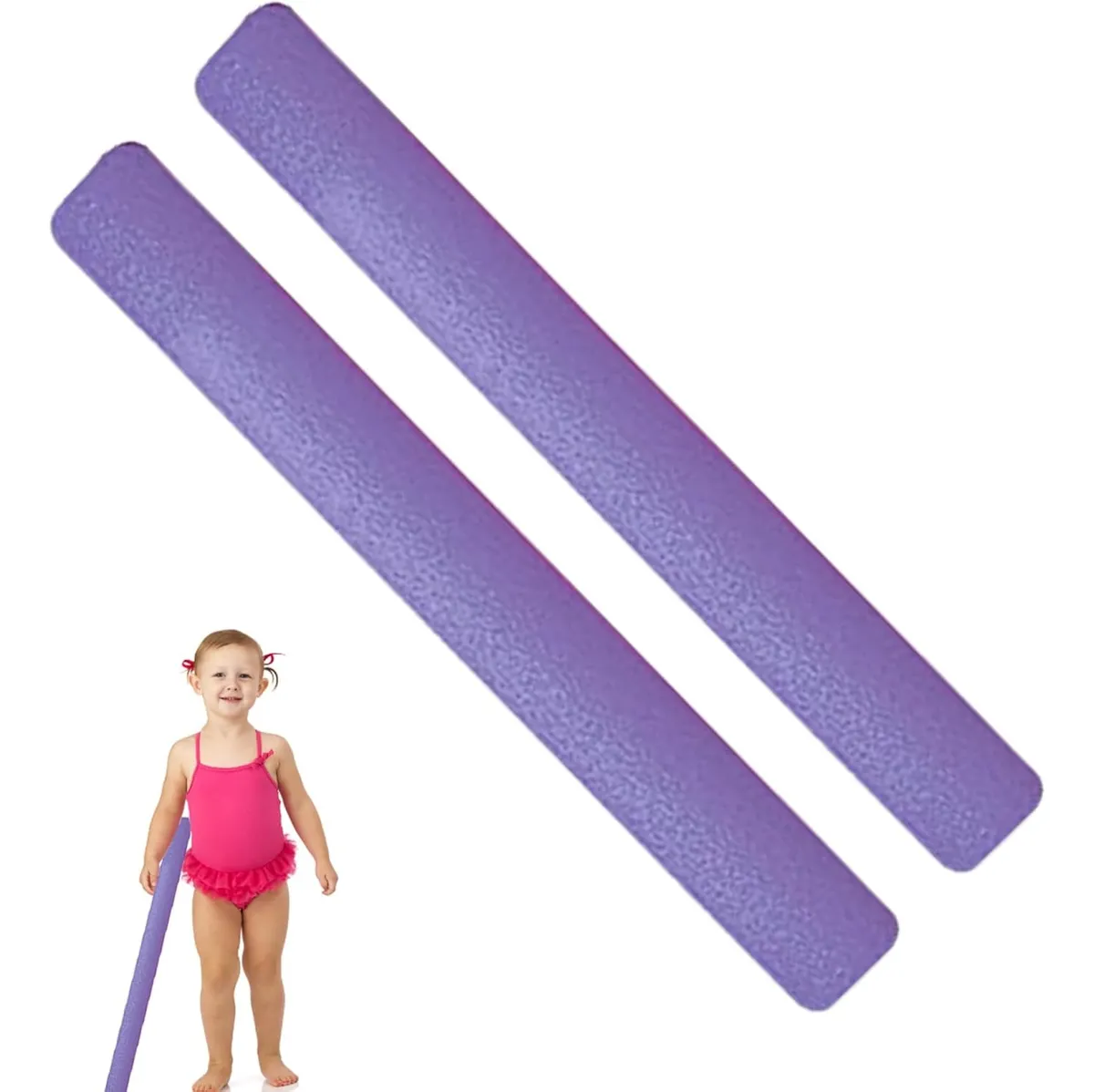 FIDEOS FLOTADORES DE ESPUMA PARA PISCINA PACK X 2 VIOLETA - 1