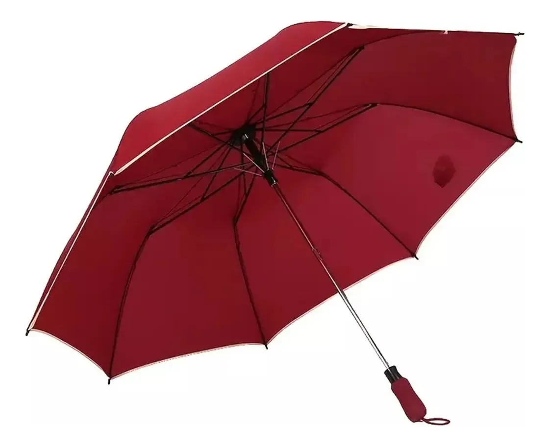 PARAGUAS SOMBRILLA PORTATIL RETRACTIL 120CM + FUNDA BORDO - 1
