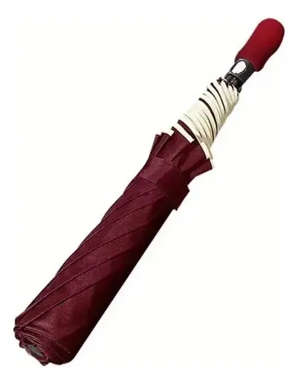 PARAGUAS SOMBRILLA PORTATIL RETRACTIL 120CM + FUNDA BORDO - 5