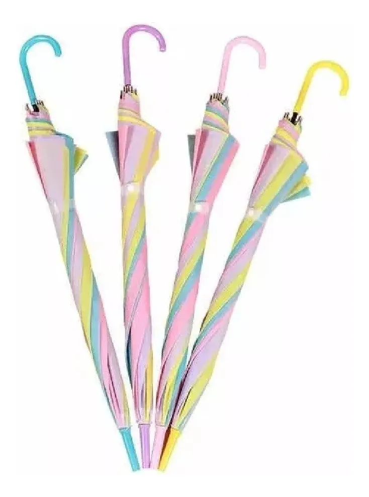 PARAGUAS DE NIÑAS PARAGUAS INFANTILES LLUVIA 90CM ROSA - 5
