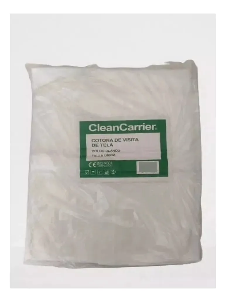 COTONA VISITA BLANCO TELA CON VELCRO CLEANCARRIER 50 UNID - 5