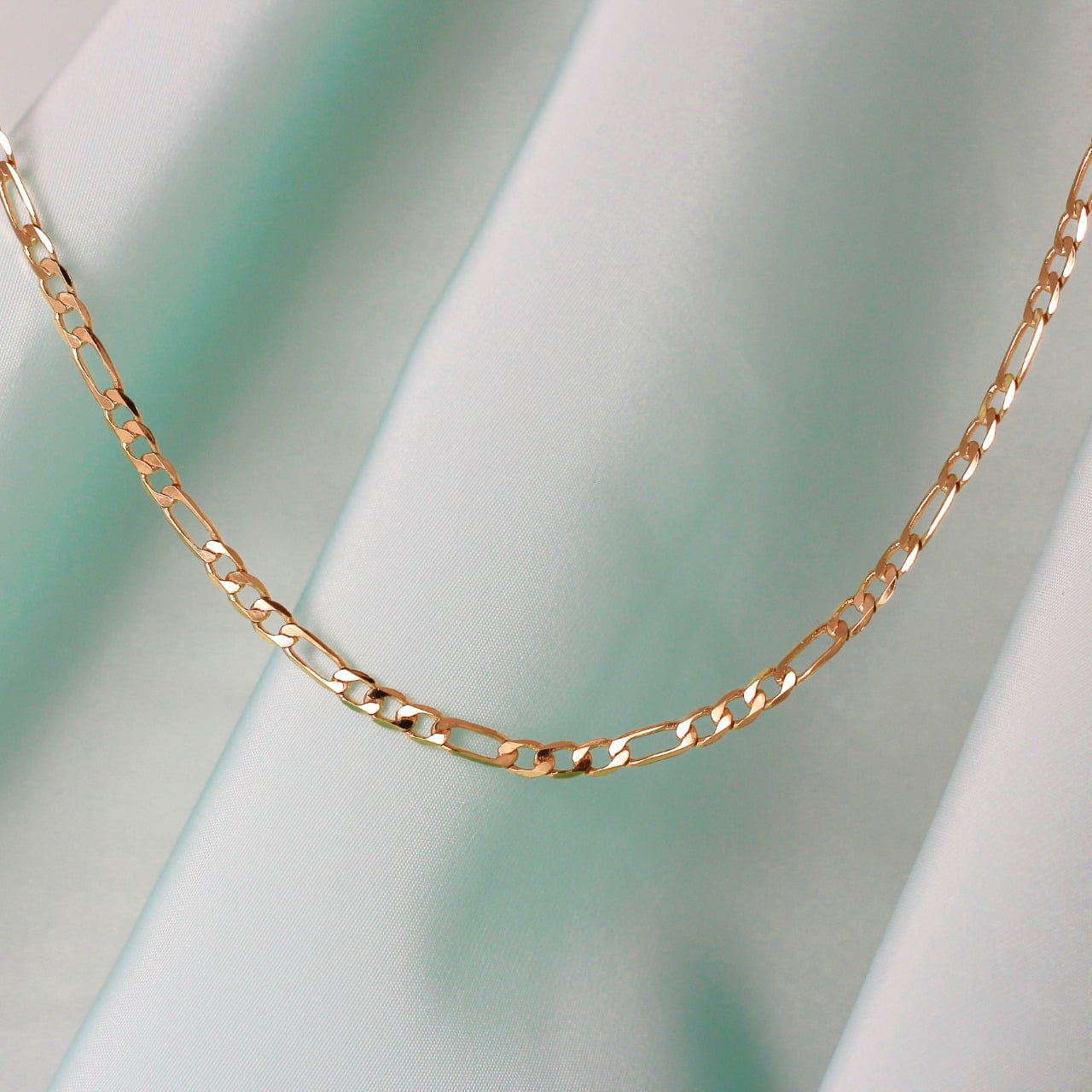 CADENA CUBANA SEMI DELGADA ORO LAMINADO 18K - 1