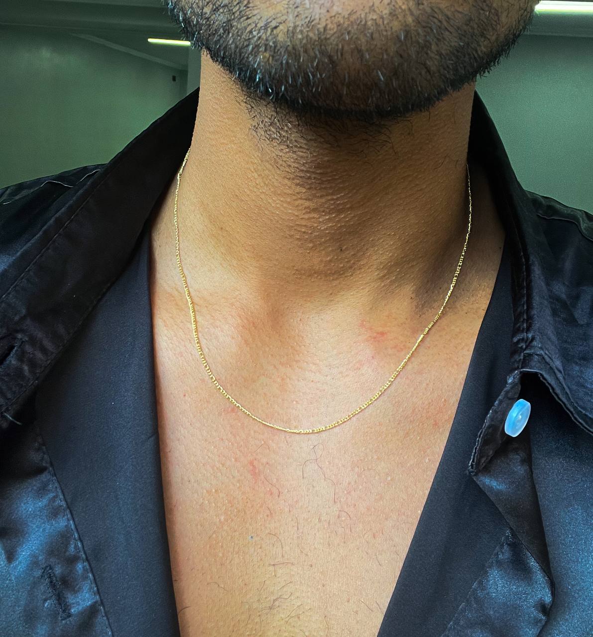 CADENA TEJIDO 3X1 DELGADO UNISEX ORO LAMINADO 18K - 2