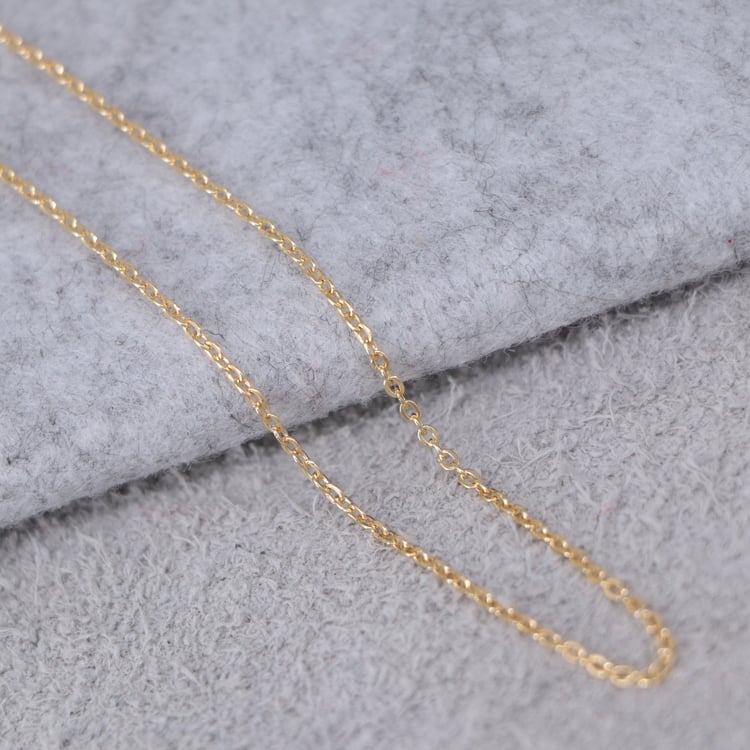 CADENA TEJIDO AROS DELGADA ORO LAMINADO 18K - 1