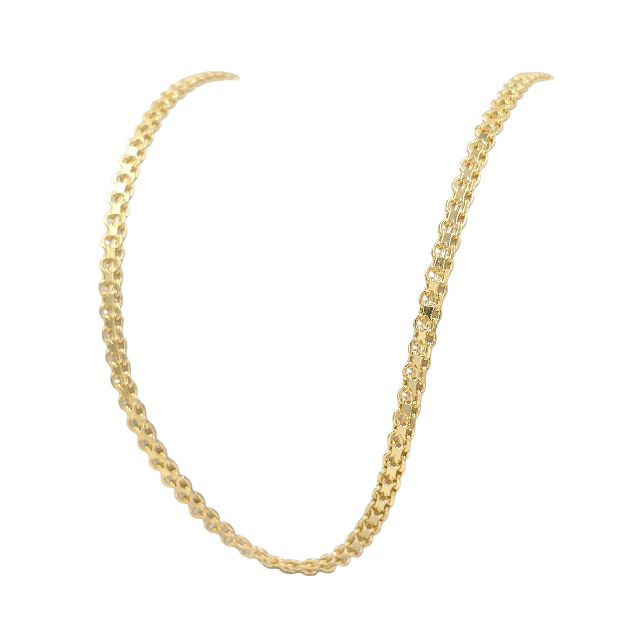 CADENA TEJIDO CHINO ORO LAMINADO 18K - 1