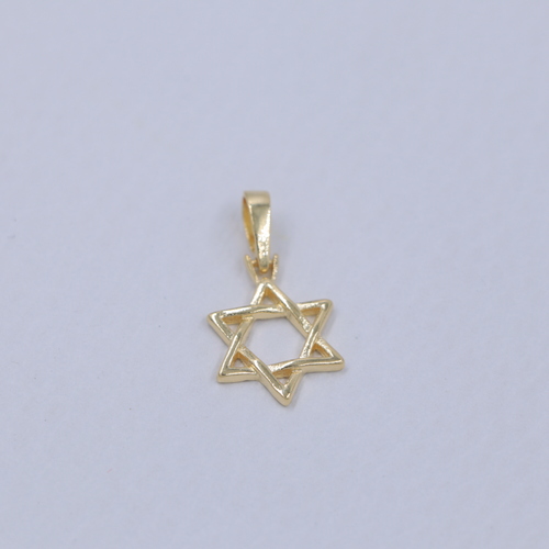 COLGANTE ESTRELLA DE DAVID ORO LAMINADO 18K - 5