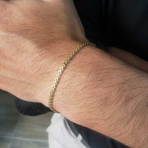 PULSERA TEJIDO CHINO ORO LAMINADO 18K - 3