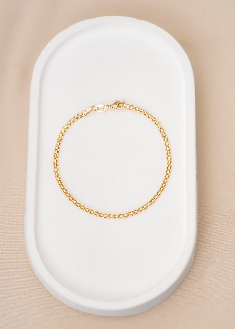 PULSERA TEJIDO CHINO ORO LAMINADO 18K - 1