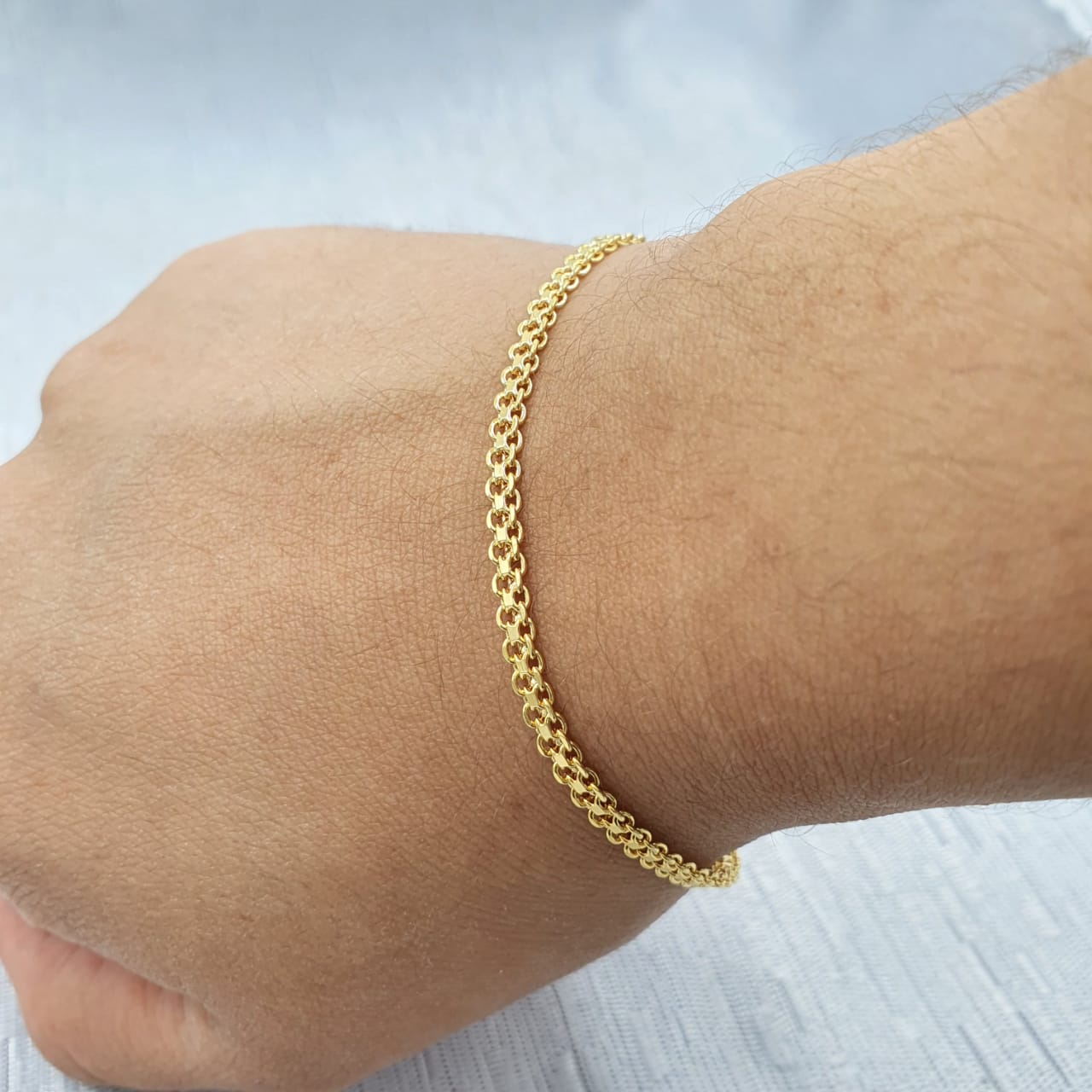 PULSERA TEJIDO CHINO ORO LAMINADO 18K - 2