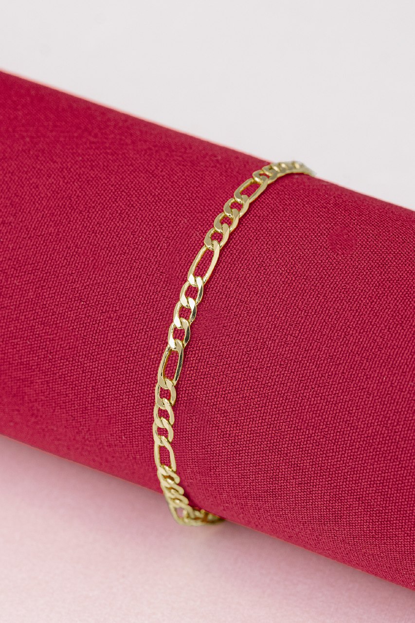 PULSERA TEJIDO CARTIER SEMI DELGADA ORO LAMINADO 18K - 1