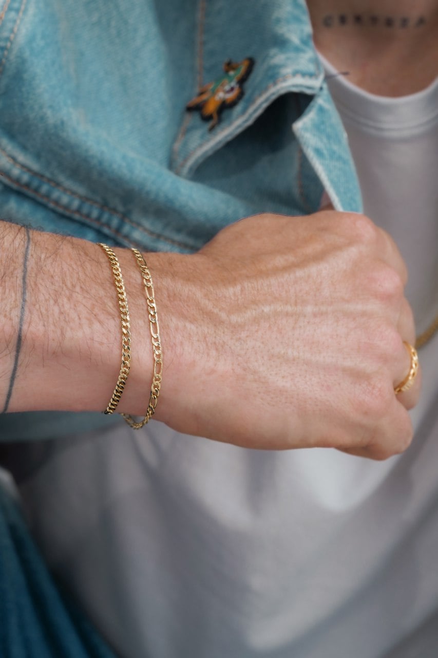 PULSERA TEJIDO CARTIER SEMI DELGADA ORO LAMINADO 18K - 2