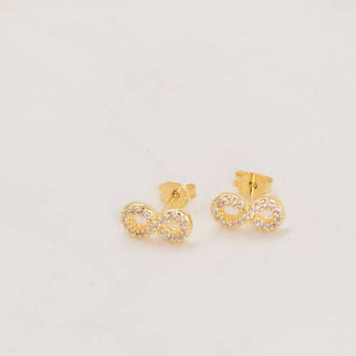 ARETE INFINITO CIRCONIAS ORO LAMINADO 18K - 1
