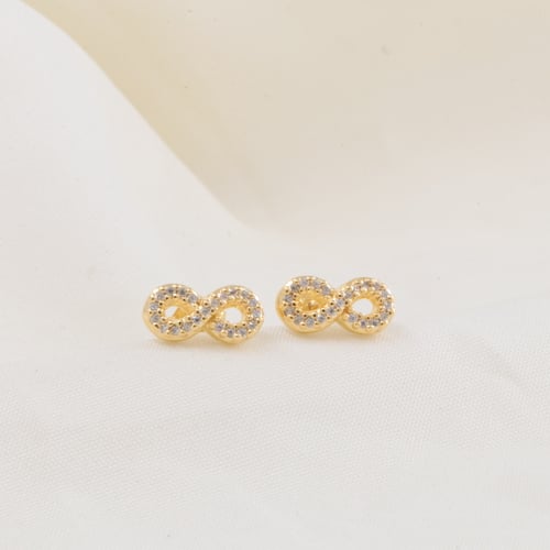 ARETE INFINITO CIRCONIAS ORO LAMINADO 18K - 3