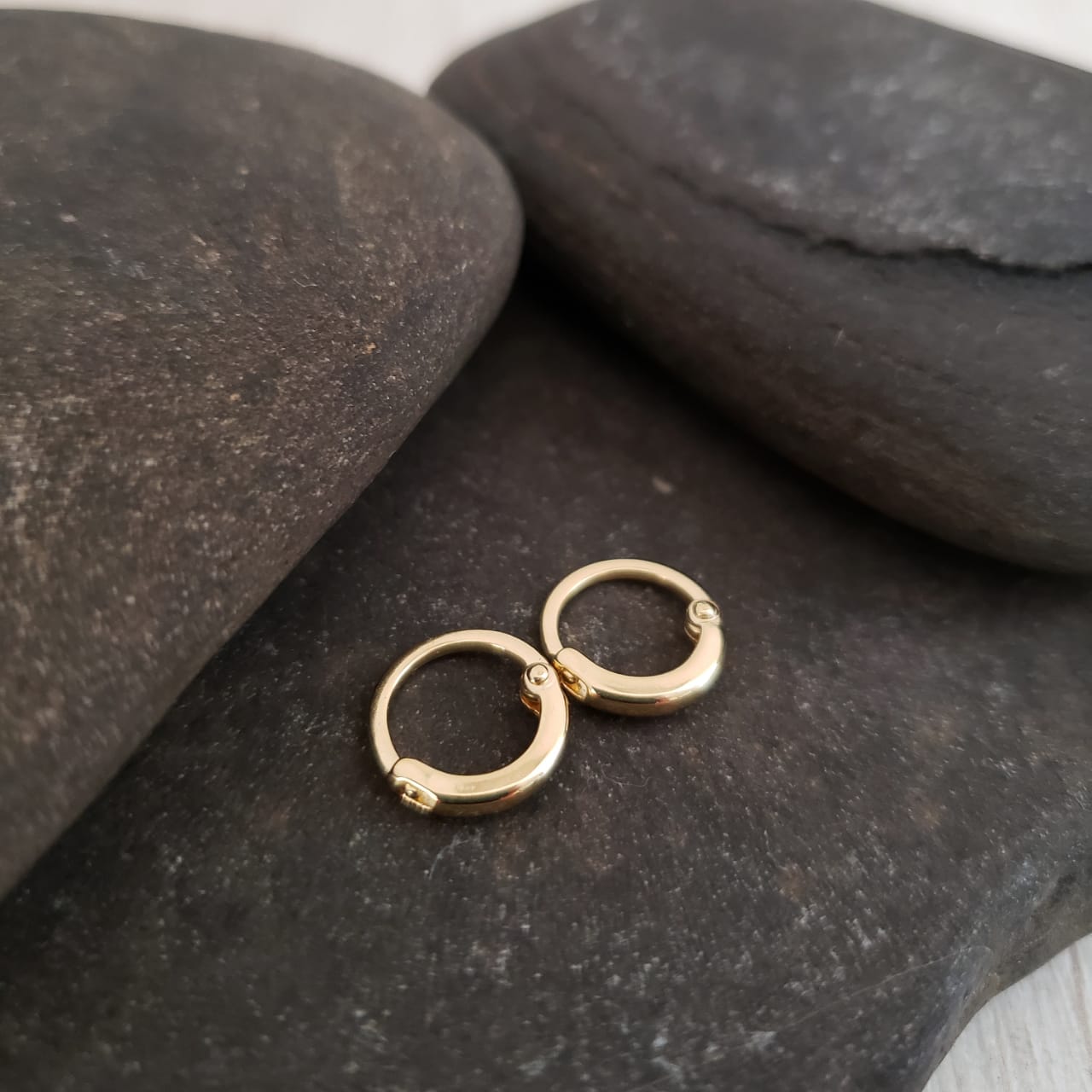 ARETE CANDONGAS BABY ORO LAMINADO 18K - 3