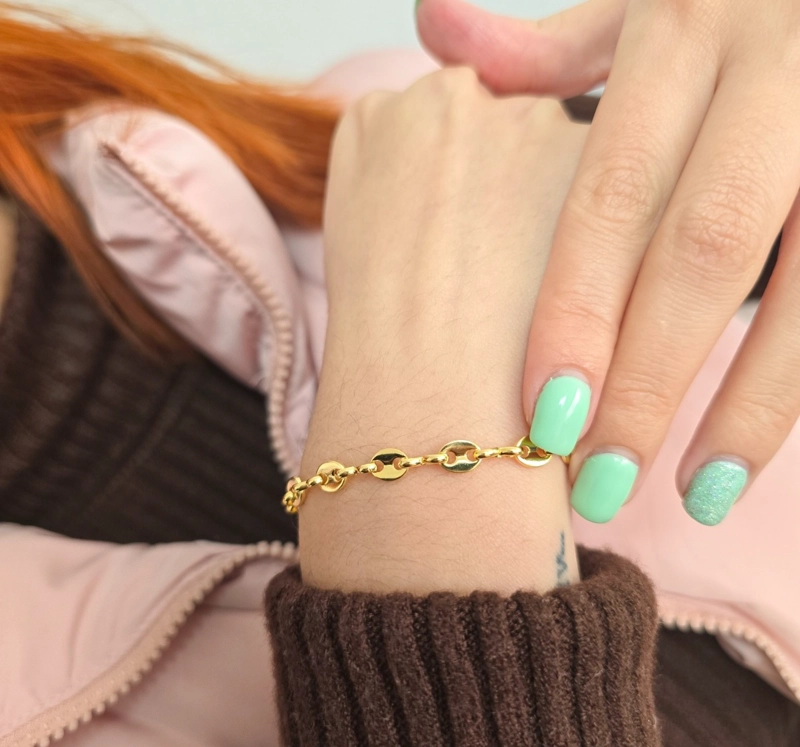 PULSERA TEJIDO GUCCI EN ORO LAMINADO 18K - 2