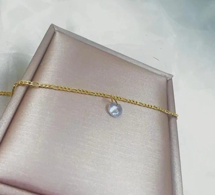 COLGANTE PUNTO DE LUZ MINI ORO LAMINADO 18K - 1