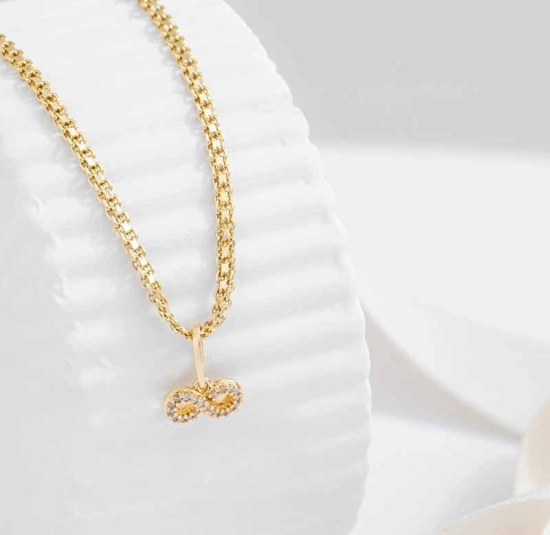 COLGANTE INFINITO EN ORO LAMINADO 18K - 1