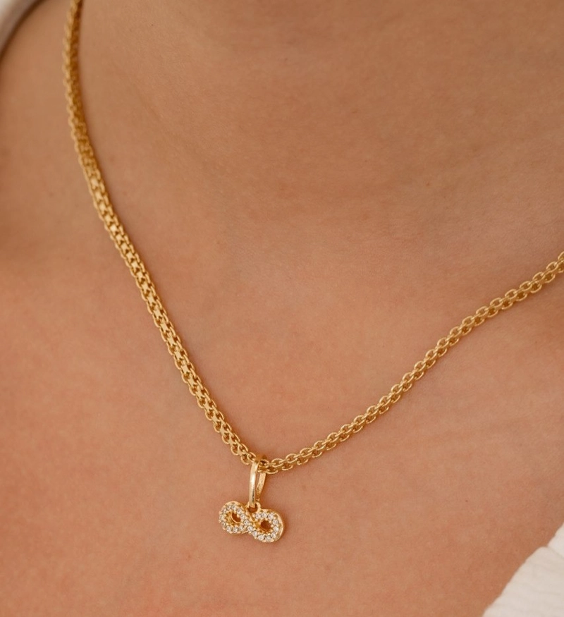 COLGANTE INFINITO EN ORO LAMINADO 18K - 2