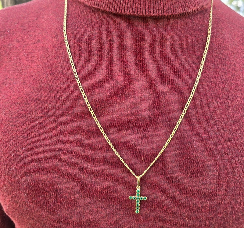 CONJUNTO CADENA Y COLGANTE EN ORO LAMINADO 18K - 1