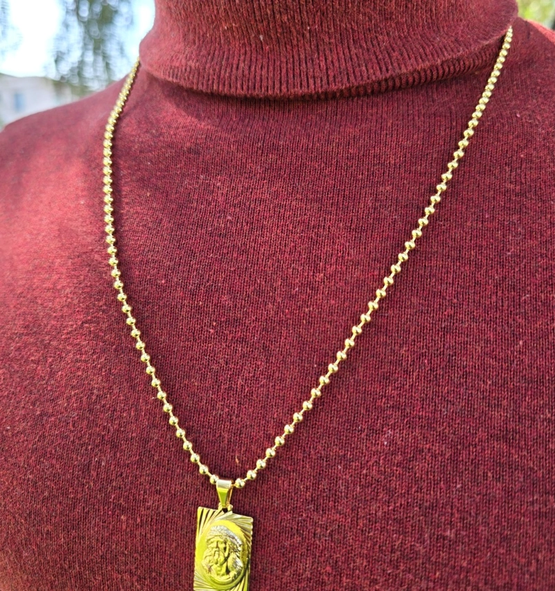 CONJUNTO CADENA Y COLGANTE EN ORO LAMINADO 18K - 2