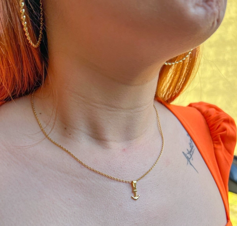 CONJUNTO CADENA Y COLGANTE EN ORO LAMINADO 18K - 2