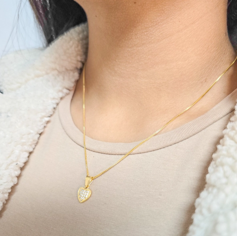CONJUNTO CADENA Y COLGANTE EN ORO LAMINADO 18K - 2
