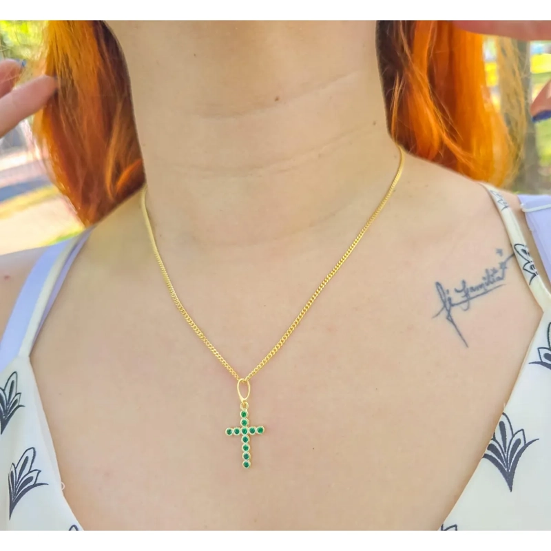 CONJUNTO CADENA Y COLGANTE EN ORO LAMINADO 18K - 2