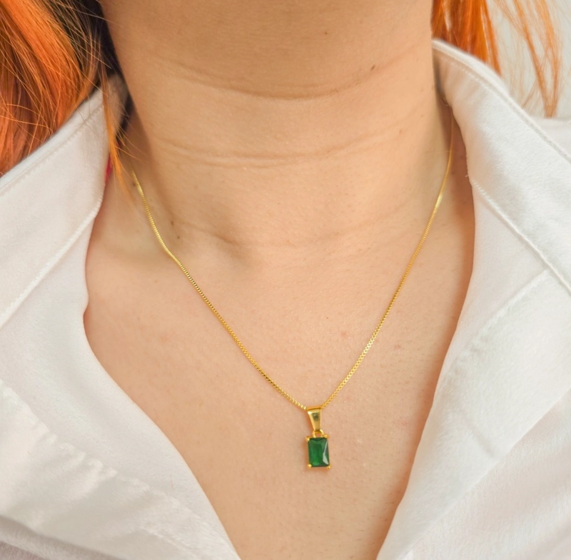 CONJUNTO CADENA Y COLGANTE EN ORO LAMINADO 18K - 2