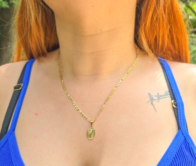 CONJUNTO CADENA Y COLGANTE EN ORO LAMINADO 18K - 2