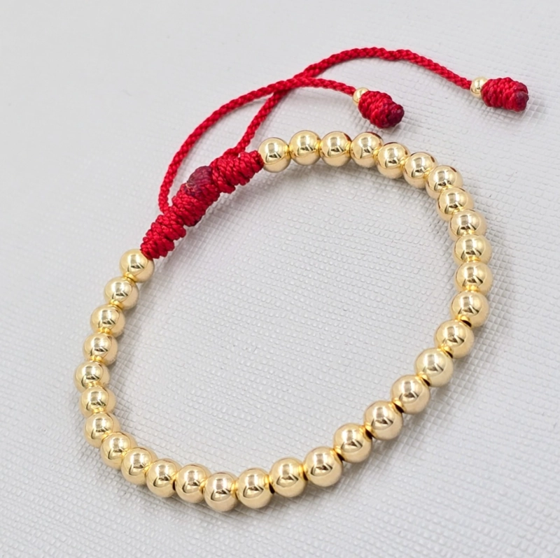 BRAZALETE ELEGANTE DE BALIN EN ORO LAMINADO 18K - 1