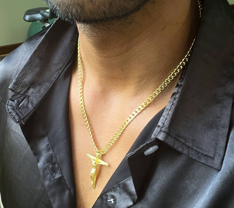 CONJUNTO CADENA Y COLGANTE EN ORO LAMINADO 18K - 1