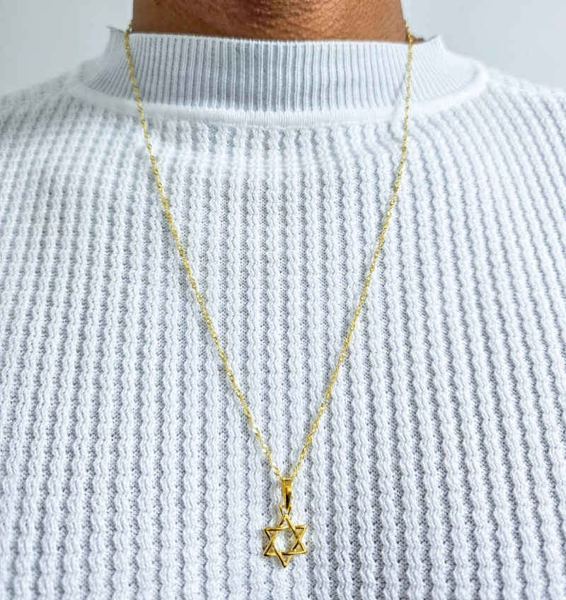 CONJUNTO CADENA Y COLGANTE EN ORO LAMINADO 18K - 1