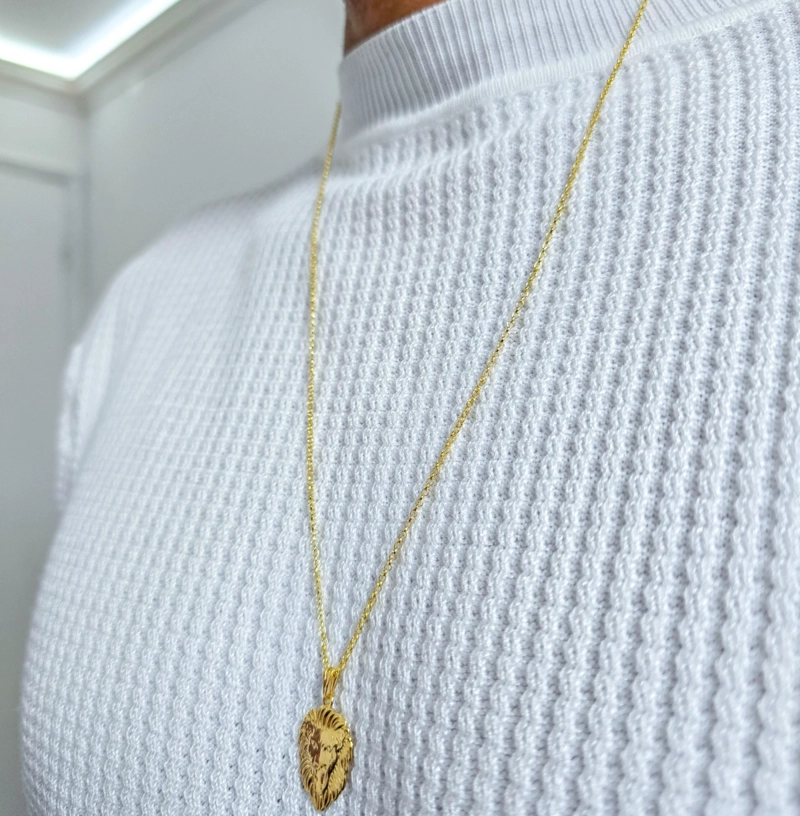 CONJUNTO CADENA Y COLGANTE EN ORO LAMINADO 18K - 1