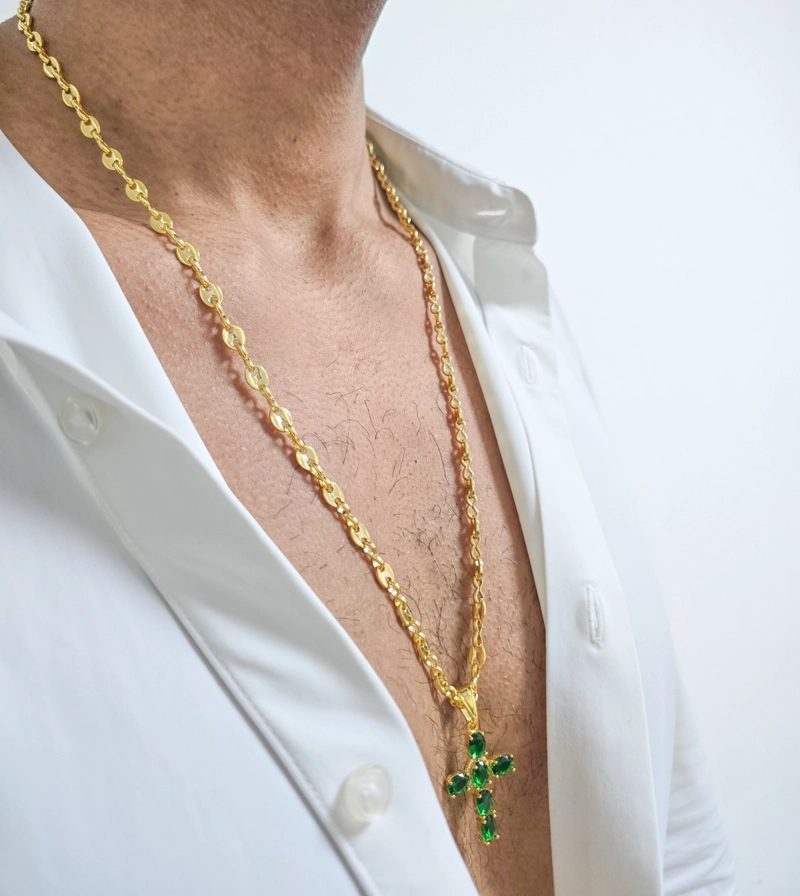 CONJUNTO CADENA Y COLGANTE EN ORO LAMINADO 18K - 2