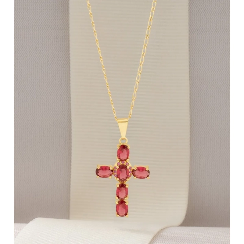 CONJUNTO CADENA Y COLGANTE EN ORO LAMINADO 18K - 2