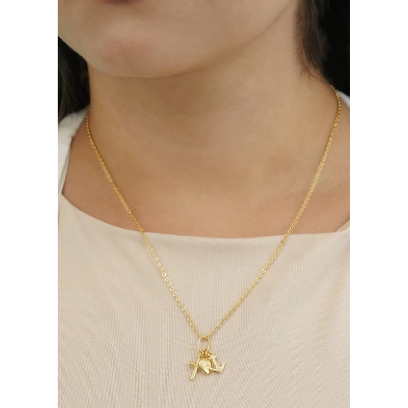 CONJUNTO CADENA Y COLGANTE EN ORO LAMINADO 18K - 1