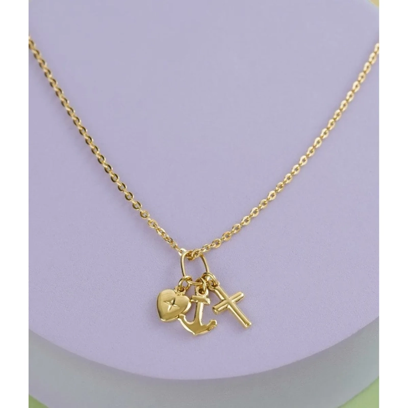 CONJUNTO CADENA Y COLGANTE EN ORO LAMINADO 18K - 2