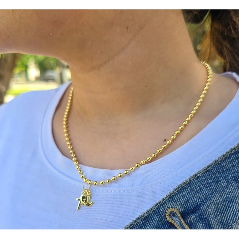 CONJUNTO CADENA Y COLGANTE EN ORO LAMINADO 18K - 2