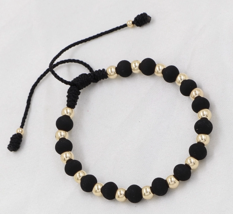 BRAZALETE AJUSTABLE PARA ADULTO EN ORO LAMINADO 18K - 1