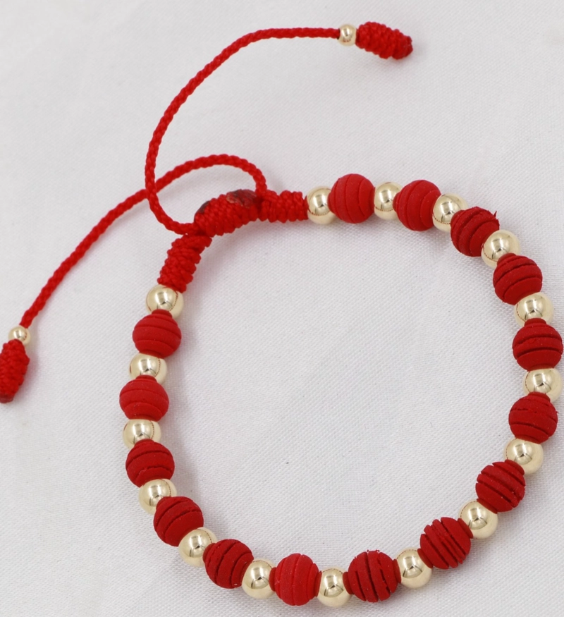 BRAZALETE AJUSTABLE DE PROTECCION EN ORO LAMINADO 18K - 1