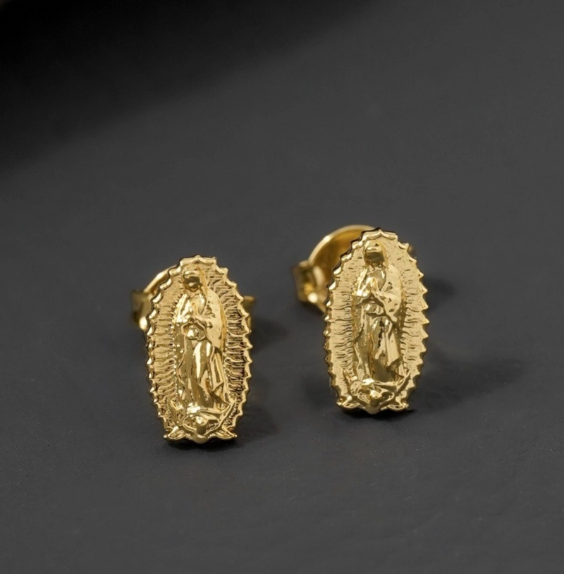 AROS GUADALUPE FINITA ORO LAMINADO 18K - 1