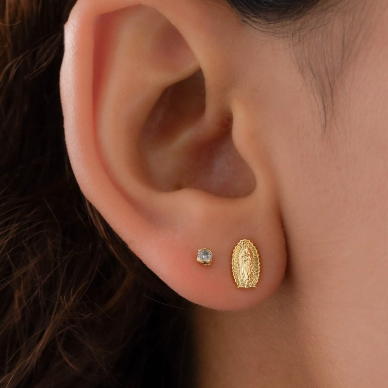 AROS GUADALUPE FINITA ORO LAMINADO 18K - 2