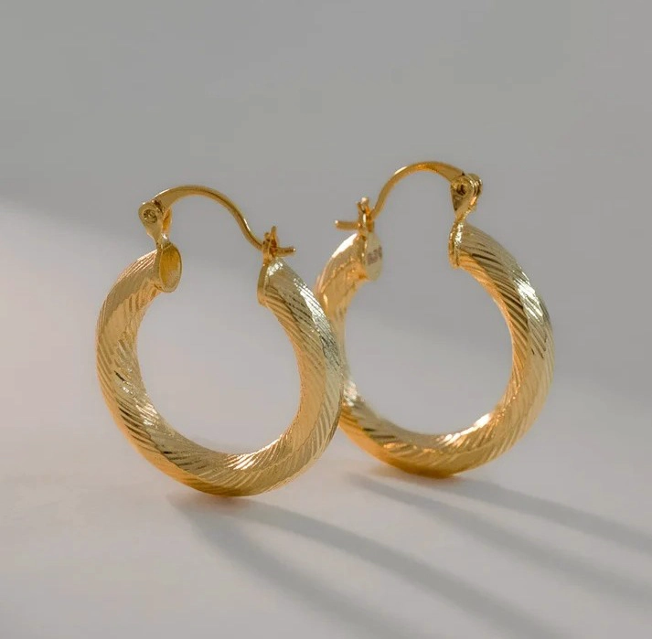 AROS CANDONGA FOR LOVE ORO LAMINADO 18K - 1