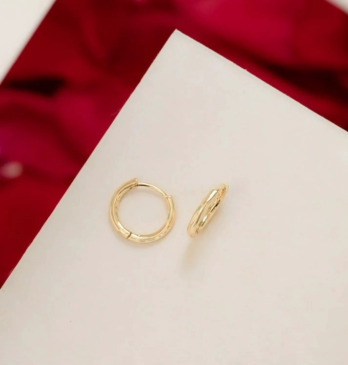 AROS CANDONGA BOLDY PEQUEÑOS ORO LAMINADO 18K - 1