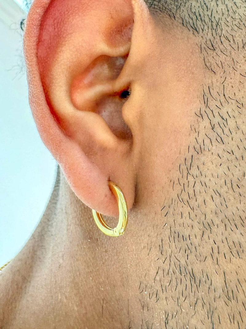 AROS CANDONGA BOLDY PEQUEÑOS ORO LAMINADO 18K - 3